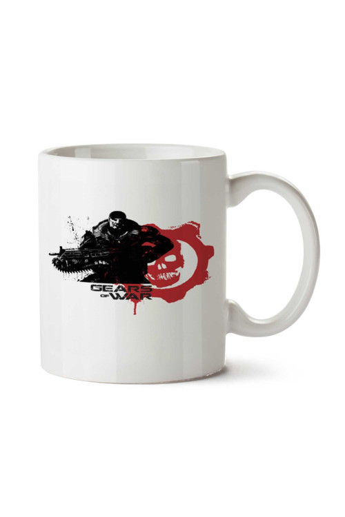 Art hedi̇ye GEARS OF WAR0444 iki Tarafı Baskılı Kupa Bardak