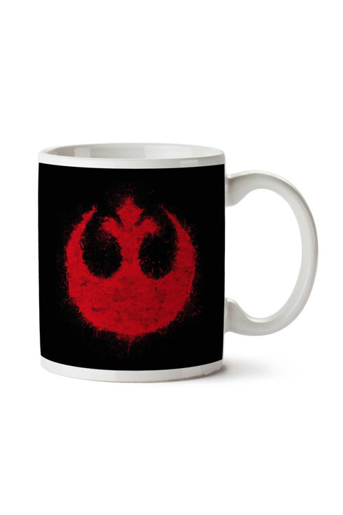 Art hedi̇ye Rebel Graffiti Red Star Wars İki Tarafı Baskılı Kupa Bardak