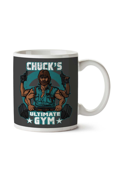 Art hedi̇ye Chucks Ultimate Gym Chuck Norris İki Tarafı Baskılı Kupa Bardak