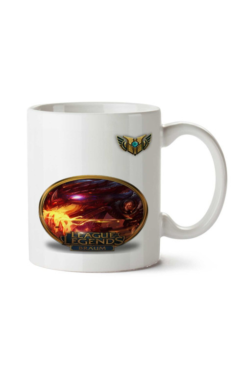 Art hedi̇ye Braum LoL iki Tarafı Baskılı Kupa Bardak