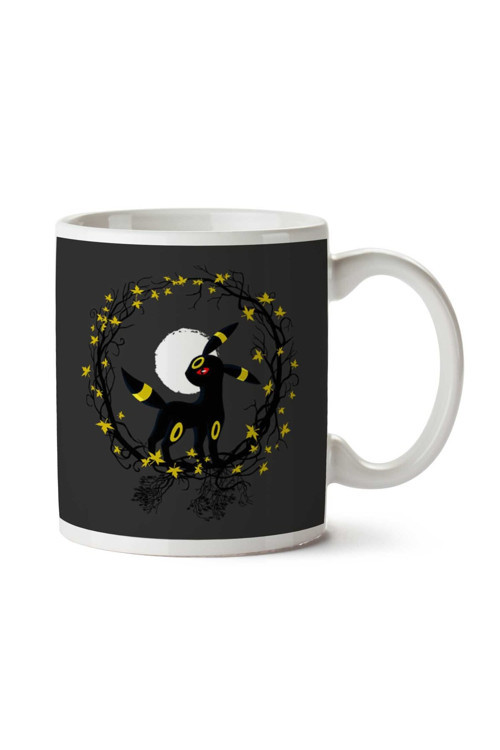 Art hedi̇ye Pokemon Umbreon İki Tarafı Baskılı Kupa Bardak