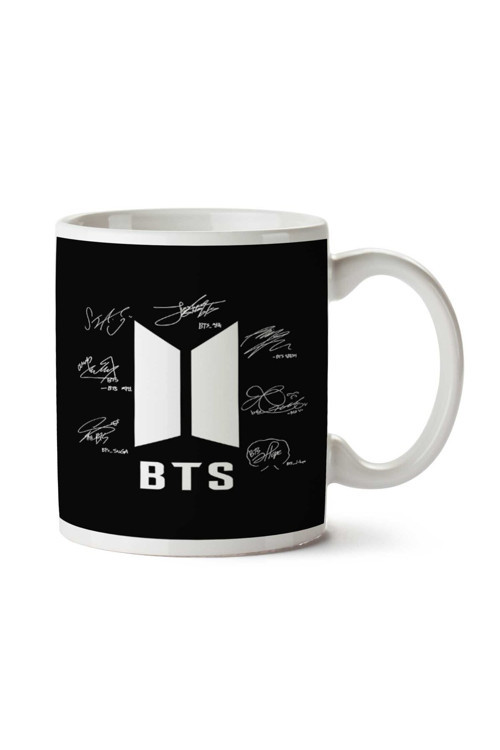 Art hedi̇ye BTS İmzalar Bangtan boys signature autograph İki Tarafı Baskılı Kupa Bardak