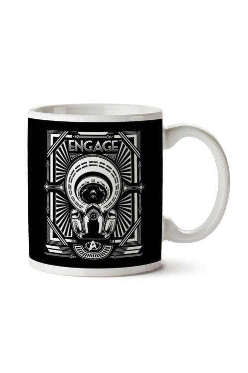 Art hedi̇ye Engage Star Trek Enterprise İki Tarafı Baskılı Kupa Bardak
