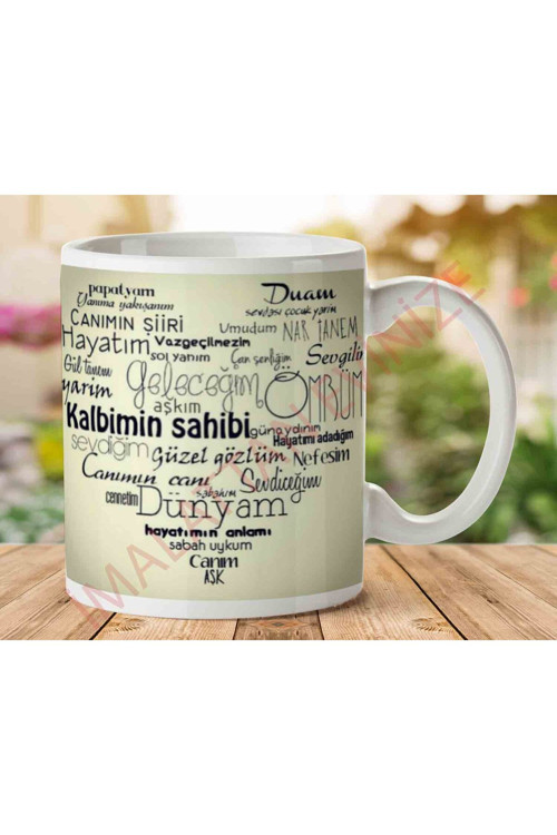 Art hedi̇ye Sevgiliye Özel İki Tarafı Baskılı Kupa Bardak.jpg