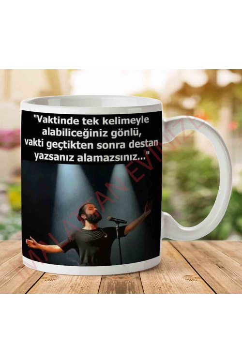 Art hedi̇ye A2760 Koray Avcı Vaktinde Tek Kelimeyle İki Tarafı Baskılı Kupa Bardak.jpg