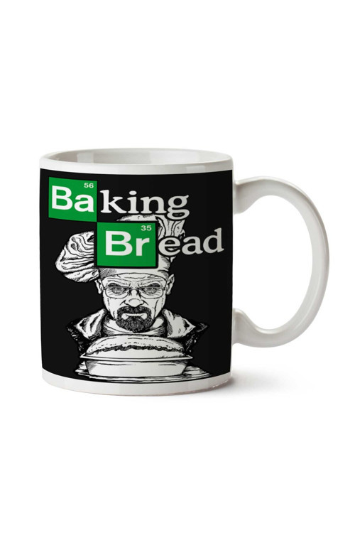 Art hedi̇ye Baking Bread Ekmek İki Tarafı Baskılı Kupa Bardak