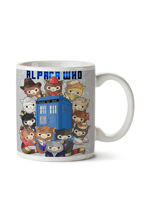 Art hedi̇ye Alpaca Doctor Who İki Tarafı Baskılı Kupa Bardak