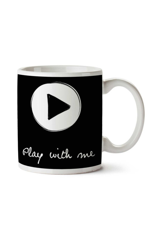 Art hedi̇ye Play With Me İki Tarafı Baskılı Kupa Bardak