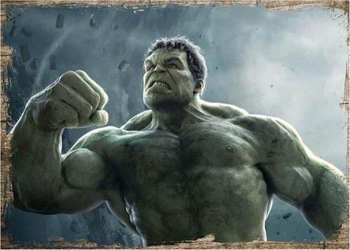 Hulk Yeşil Dev Ahşap Poster 20x30