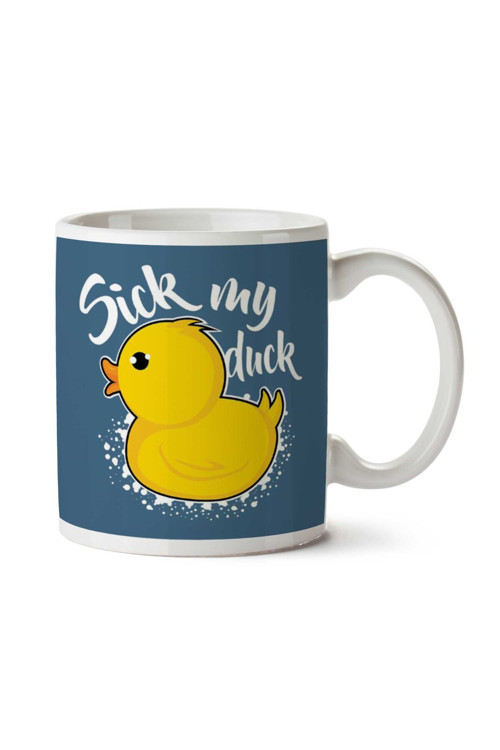 Art hedi̇ye Sick My Duck İki Tarafı Baskılı Kupa Bardak