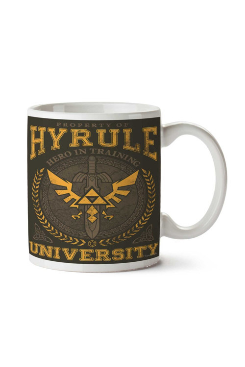 Art hedi̇ye Hyrule University İki Tarafı Baskılı Kupa Bardak
