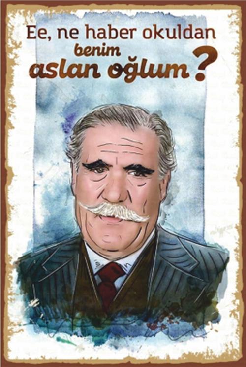 Hulusi Kentmen Yeşilçam Retro Ahşap Poster 20x30