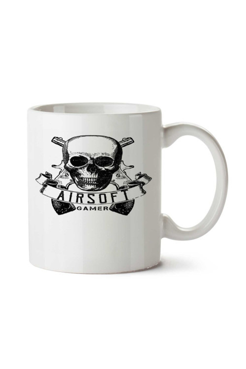 Art hedi̇ye AIRSOFT GAMER - WHITE iki Tarafı Baskılı Kupa Bardak