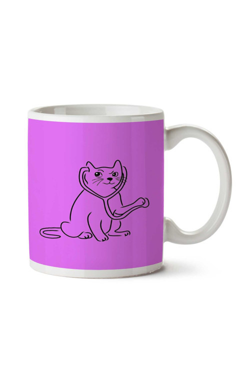 Art hedi̇ye Medical Cat by İki Tarafı Baskılı Kupa Bardak