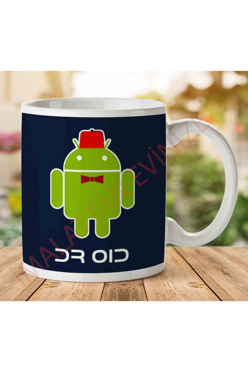 Art hedi̇ye 1-1767 Doctor Droid Android Who İki Tarafı Baskılı Kupa Bardak.jpg