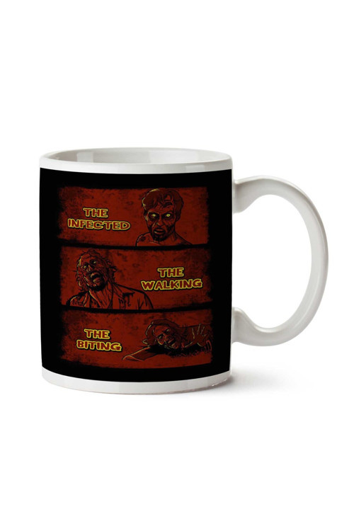Art hedi̇ye The Infected The Walking And The Biting Dead İki Tarafı Baskılı Kupa Bardak