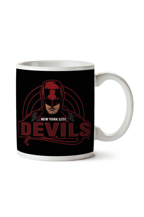 Art hedi̇ye New York City Devils Daredevil İki Tarafı Baskılı Kupa Bardak