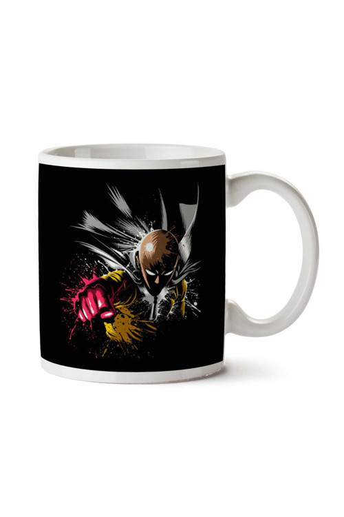 Art hedi̇ye One Punch Man Splatter İki Tarafı Baskılı Kupa Bardak
