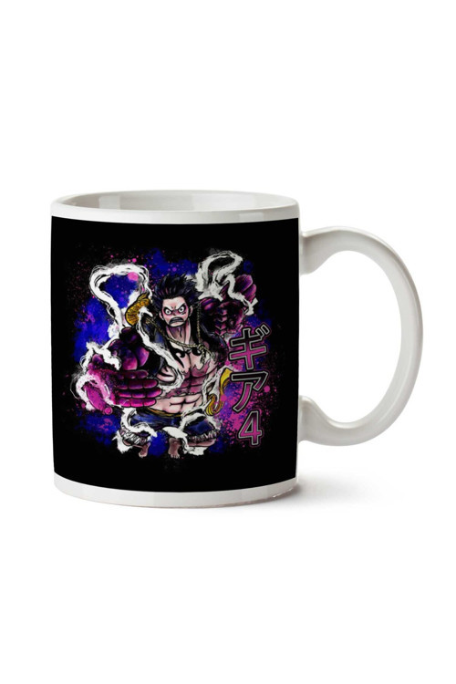 Art hedi̇ye Gear 4 Luffy One Piece İki Tarafı Baskılı Kupa Bardak
