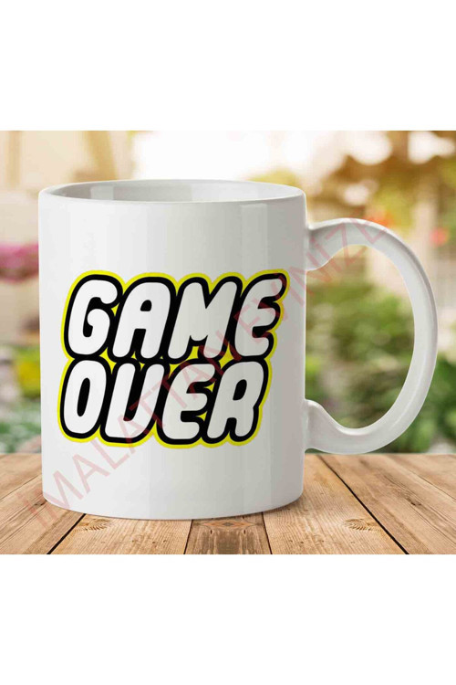 Art hedi̇ye 1-1511 Lego Game Over İki Tarafı Baskılı Kupa Bardak