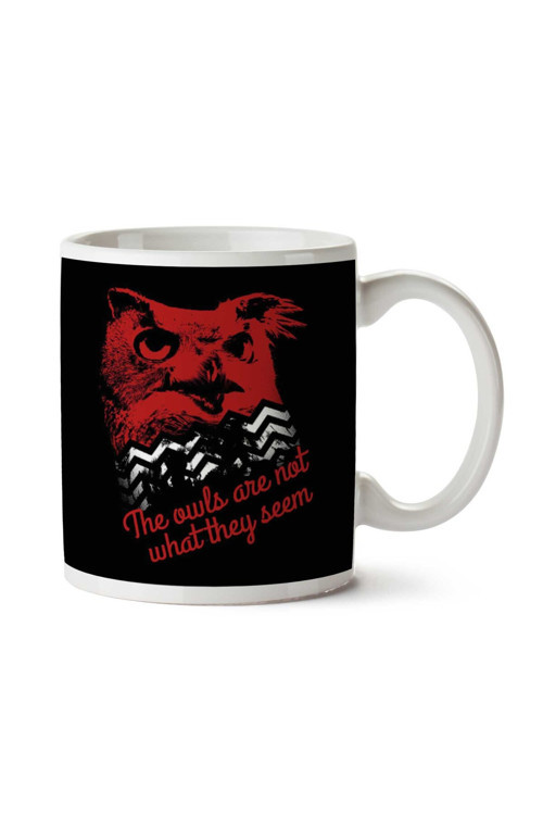 Art hedi̇ye Twin Peaks The Owls Are Not What They Seem İki Tarafı Baskılı Kupa Bardak