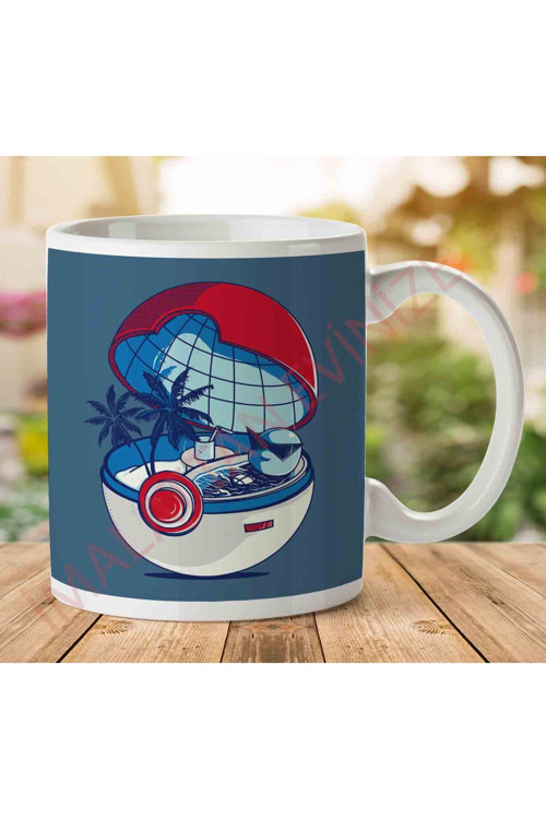 Art hedi̇ye 1-809 Blue Pokehouse Squirtle Pokemon İki Tarafı Baskılı Kupa Bardak.jpg