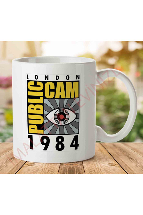 Art hedi̇ye 1-1524 London Publıc Cam 1984 İki Tarafı Baskılı Kupa Bardak.jpg