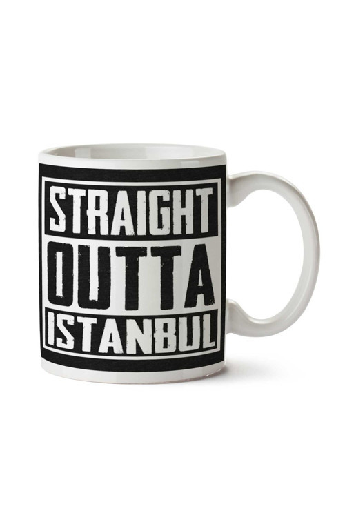 Art hedi̇ye Straight Outta Istanbul İki Tarafı Baskılı Kupa Bardak