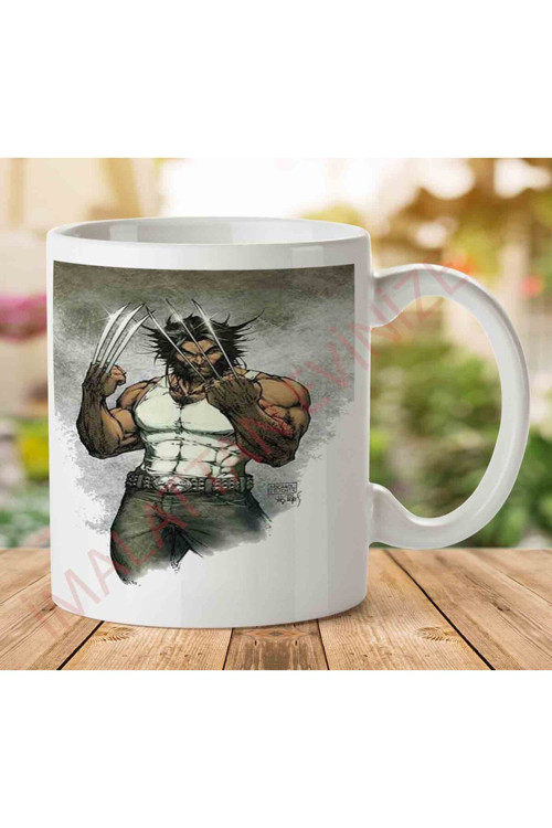 Art hedi̇ye Wolverine Tasarımlı İki Tarafı Baskılı Kupa Bardak.jpg