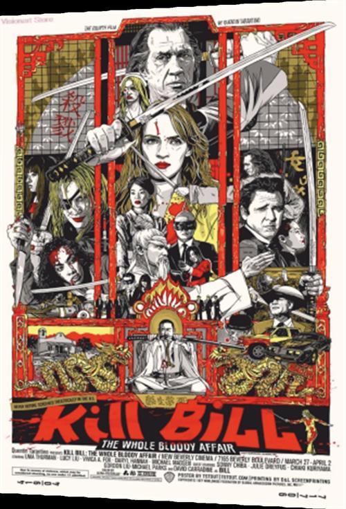 Kill Bill Sinema Afişi Retro Ahşap Poster 20x30