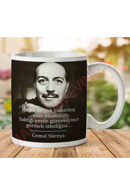 Art hedi̇ye A2714 Cemal Süreya Meğer Çok Yanarmış İki Tarafı Baskılı Kupa Bardak.jpg