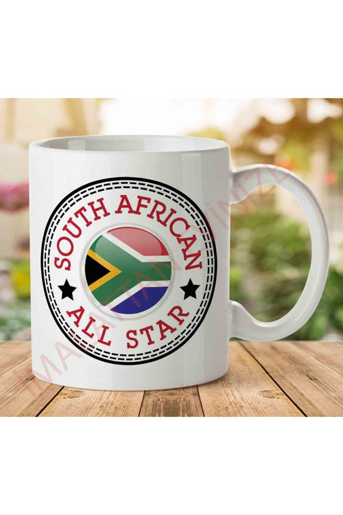 Art hedi̇ye 1-1336 South African All Star İki Tarafı Baskılı Kupa Bardak