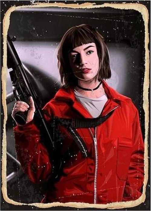 La Casa De Papel Tokyo  Ahşap Poster 20x30