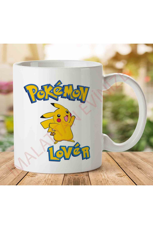 Art hedi̇ye 1-1744 Pokemon Lover Pikachu İki Tarafı Baskılı Kupa Bardak.jpg