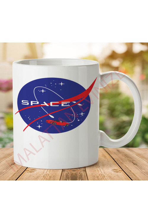 Art hedi̇ye 1-1226 SpaceX NASA İki Tarafı Baskılı Kupa Bardak.jpg