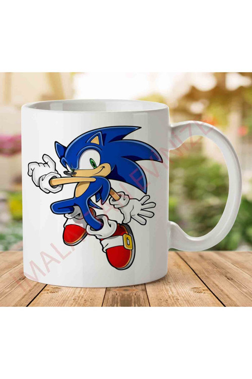 Art hedi̇ye A2564 Sonic İki Tarafı Baskılı Kupa Bardak.jpg