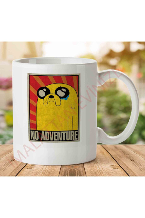 Art hedi̇ye 1-740 Adventure Time No Adventure Soviet İki Tarafı Baskılı Kupa Bardak.jpg