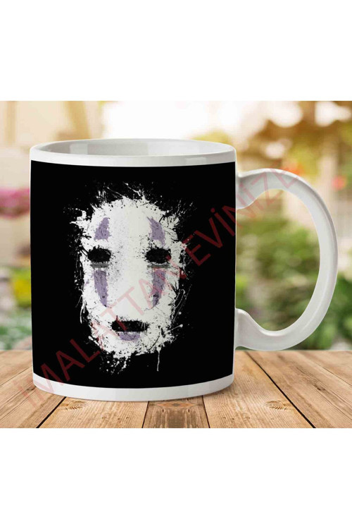 Art hedi̇ye 1-2010 Spirited Away Ink No Face İki Tarafı Baskılı Kupa Bardak.jpg