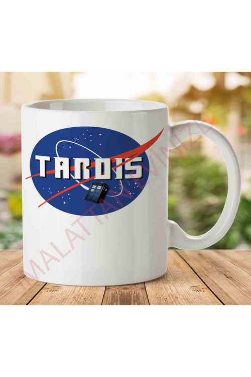 Art hedi̇ye 1-964 Doctor Who - Tardis & Nasa İki Tarafı Baskılı Kupa Bardak.jpg