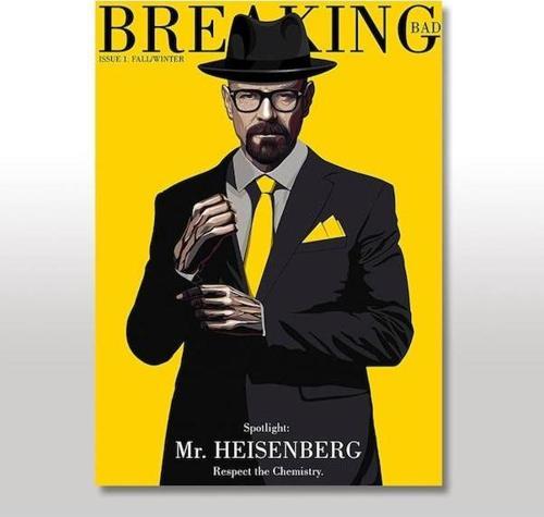 Mr Heisenberg Hreaking Bad  Ahşap Poster 20x30