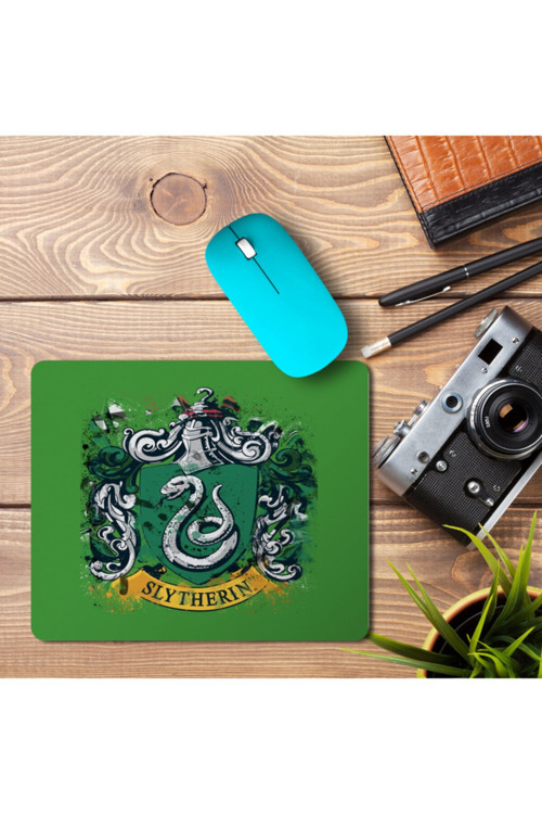 Art hedi̇ye Slytherlin Splatter Crest Mouse Pad Mousepad