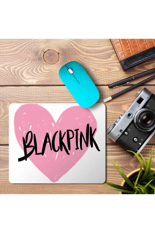Art hedi̇ye Blackpink Black Pink Kalp Mouse Pad Mousepad
