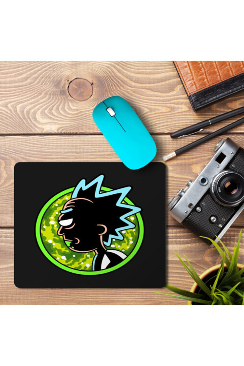 Art hedi̇ye Rick Crazy Siyah Mouse Pad Mousepad