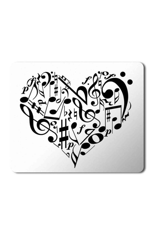 Art hedi̇ye Müzik Kalp Love Baskılı Mouse Pad Mousepad.jpg