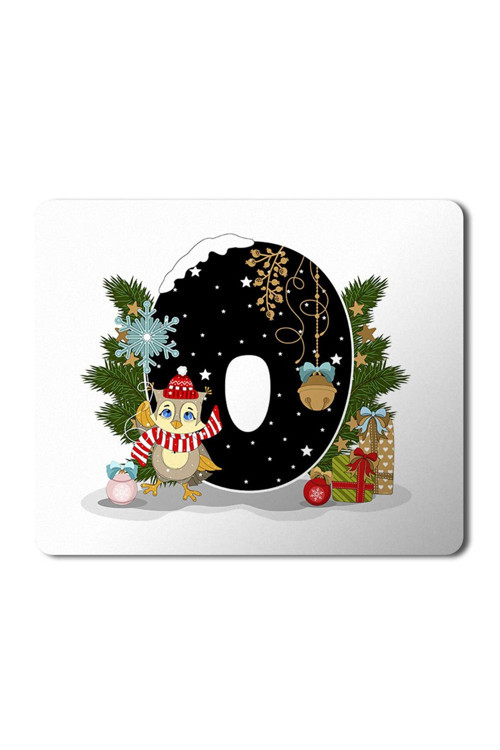 Art hedi̇ye Yeni Yıl Merry Christmas Yılbaşı'na Özel O Harfi MousePad Mouse pad