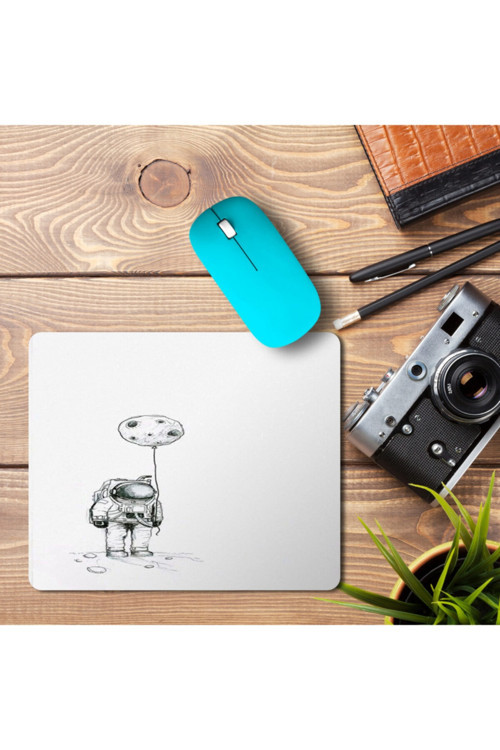 Art hedi̇ye Astronot Uzay Uçan Balon Baskılı Mouse Pad Mousepad
