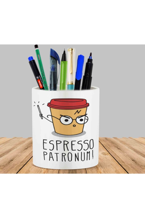 Harry Potter Camiseta Espresso Kaktüs Sukulent Saksı Kalemlik