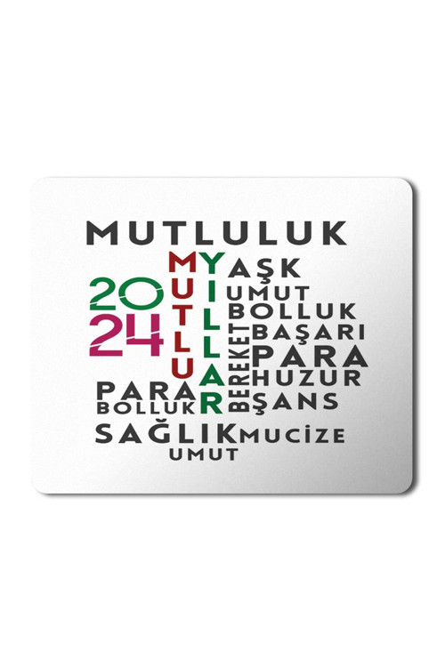 Art hedi̇ye 2024 Mutlu Yıllar Para Sağlık MousePad Mouse pad