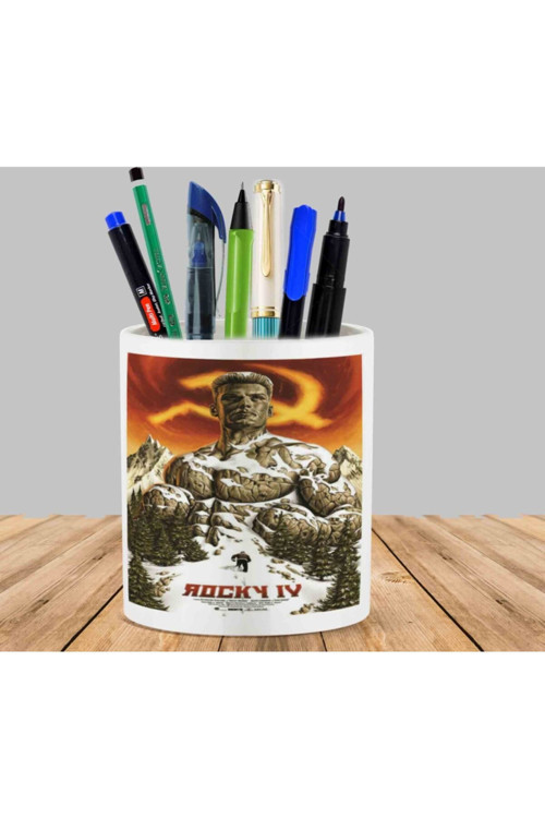 Art hedi̇ye Rocky Film Kaktüs Sukulent Saksı Kalemlik