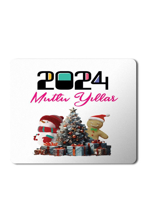 Art hedi̇ye 2024 Mutlu Yıllar Çam Ağacı Süsler MousePad Mouse pad